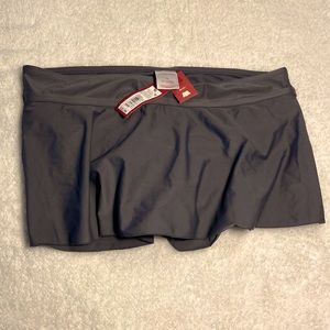 NWT Merona Swim Bottom Skirt Gray
